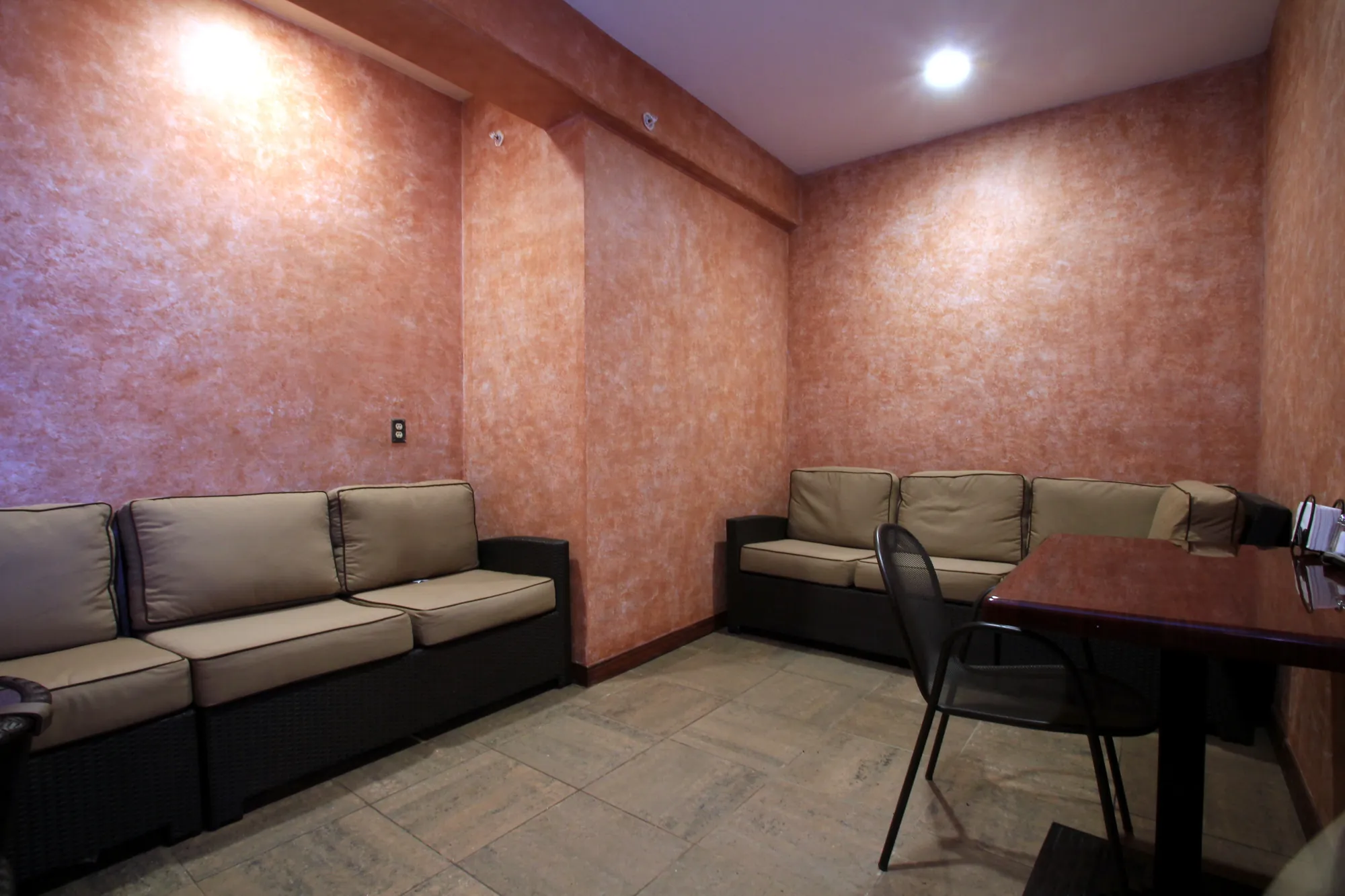 The private room from the door.